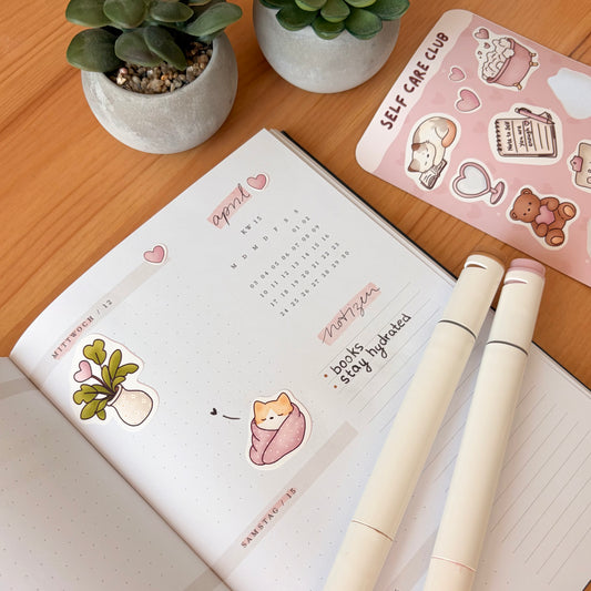 "Self Care Club" Sticker Sheet