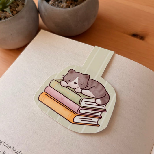 "Sunday Naps" Fold-over Magnetic Bookmark