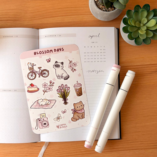 "Blossom Days" Sticker Sheet