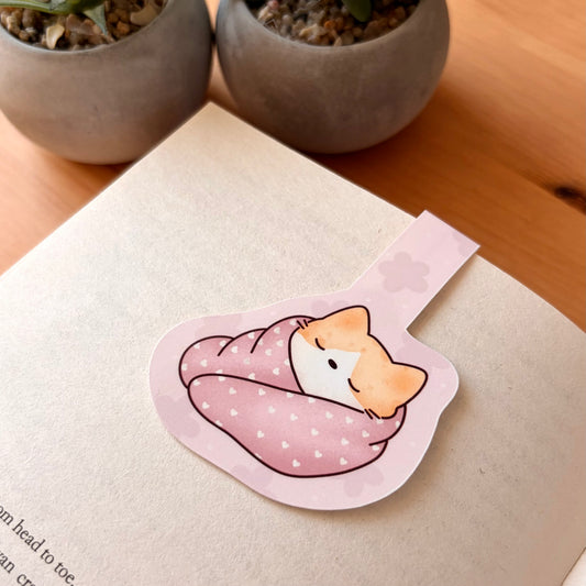 "Sunday Naps" Fold-over Magnetic Bookmark