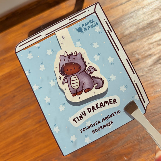 "Tiny Dreamer" Fold-over Magnetic Bookmark